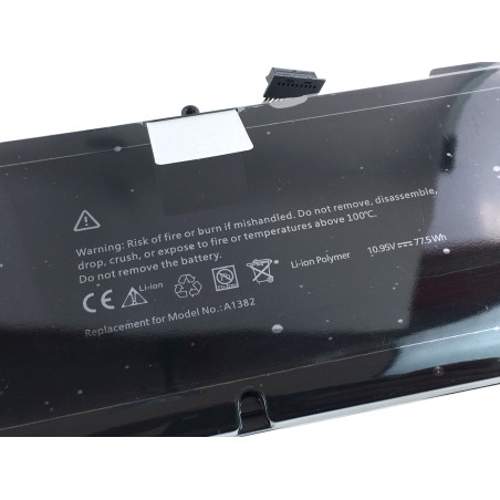 Batterie A1382 pour Macbook Pro 15" A1286 