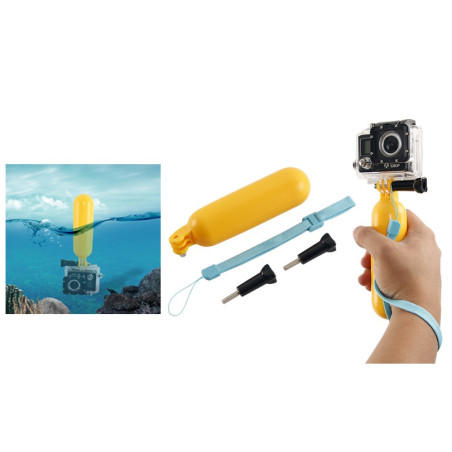 Poignée Flottante Stick + Vis + Dragonne GoPro Hero