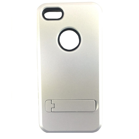 Coque métal support vidéo iPhone 5/5s : Gris Clair