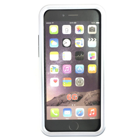 Coque métal support vidéo iPhone 6/6s : Gris Clair