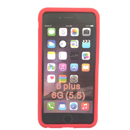 Coque silicone iPhone 6 Plus Rouge