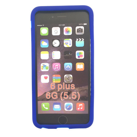 Coque silicone iPhone 6 Plus Bleu foncé