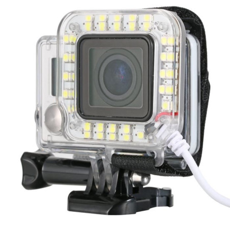 Cadre éclairage LED pour GoPro avec prise USB