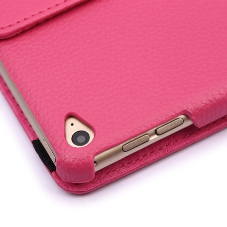 Etui cuir 360° iPad Air 2 Fushia