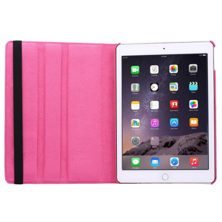 Etui cuir 360° iPad Air 2 Fushia