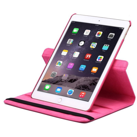 Etui cuir 360° iPad Air 2 Fushia