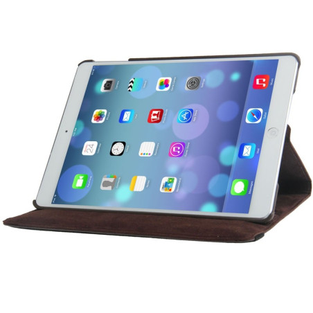 Etui cuir 360° iPad Air 2 Marron