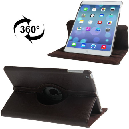 Etui cuir 360° iPad Air 2 Marron