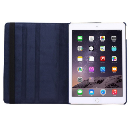 Etui cuir 360° iPad Air 2 Bleu foncé