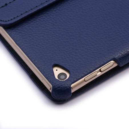 Etui cuir 360° iPad Air 2 Bleu foncé