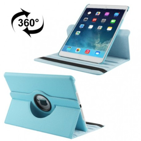 Etui cuir 360° iPad Air 2 Bleu ciel