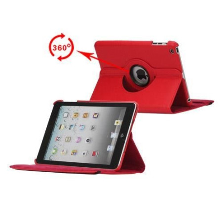 Etui cuir 360° iPad Mini 4 Rouge