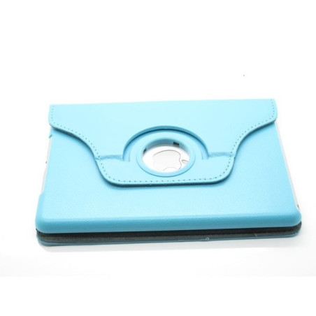 Etui cuir 360° iPad Mini 4 Bleu ciel