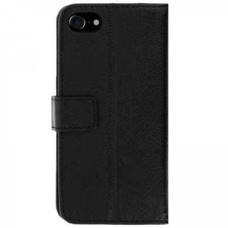 Etui cuir portefeuille iPhone 7 Noir