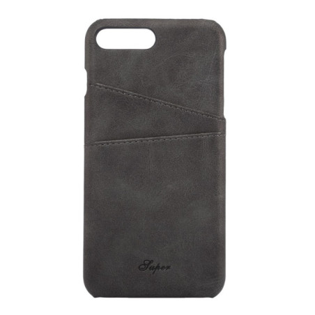 Coque cuir iPhone 7 Plus Noir