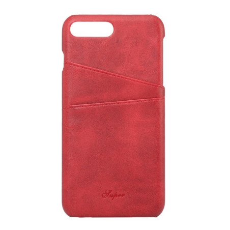 Coque cuir iPhone 7 Plus rouge