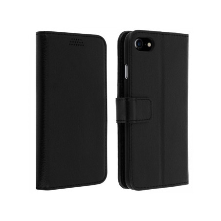 Etui cuir portefeuille iPhone 7 Plus Noir