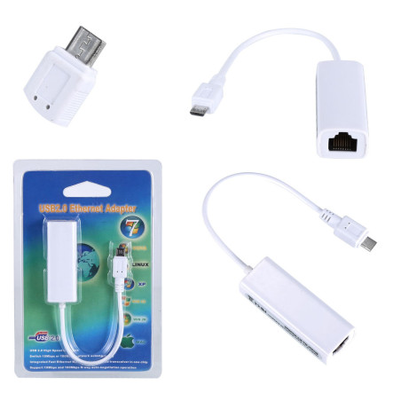 Adaptateur Ethernet vers Micro USB