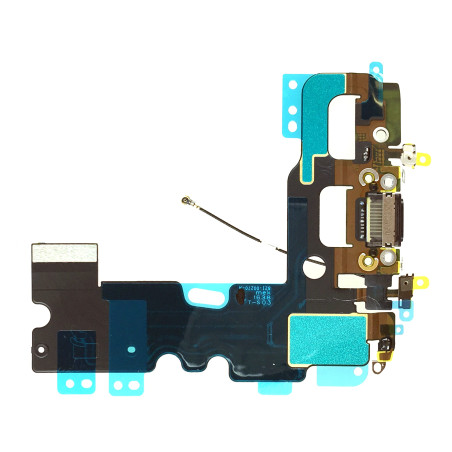 Connecteur de charge + Micro + Antenne GSM iPhone 7 noir