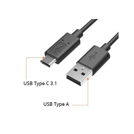 Câble USB-C Type 3.1 Noir