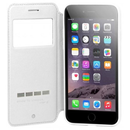 Etui G-Case iPhone 6 Plus / 6S Plus Sense Series Folio Case Blanc