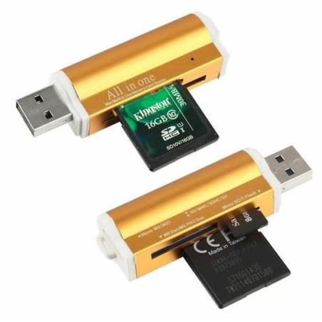 Clé USB 2.0 + lecteur de carte mémoire