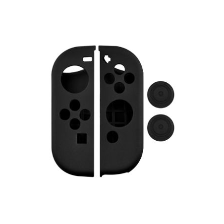 Coques silicone manettes Joy-Con Nintendo Switch noir