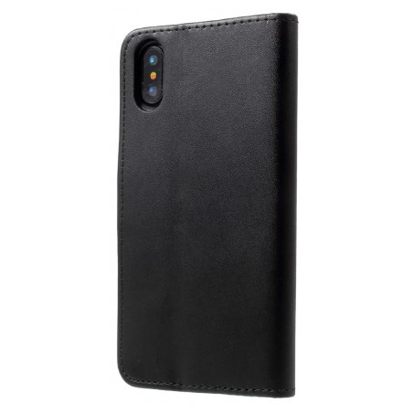 Etui Porte Feuille Noir iPhone X