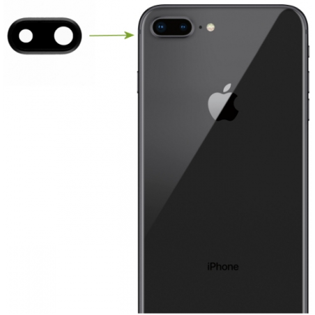 Lentille caméra arrière iPhone 8 Plus Gris sidéral 