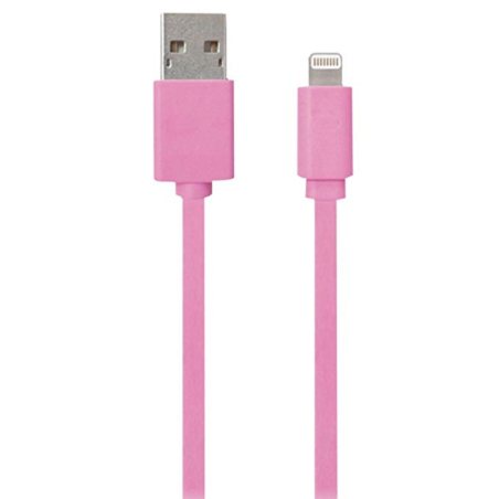 Câble plat USB lightning couleurs