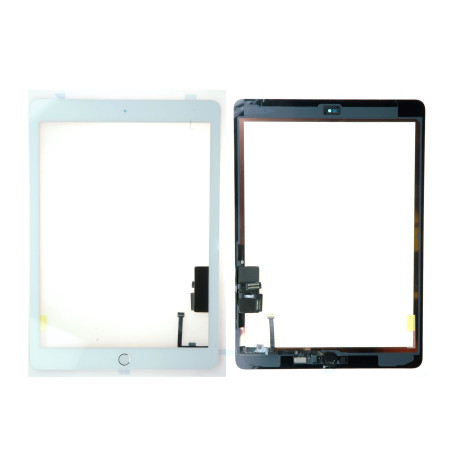 Vitre tactile complète + outils iPad 5 9.7" (2017) Blanc