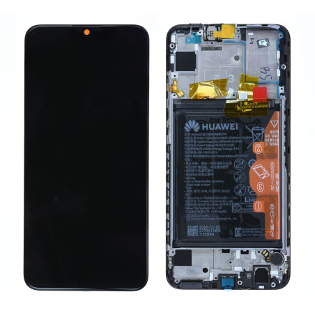 Ecran complet (châssis + batterie) Huawei P Smart 2019 Noir d'origine