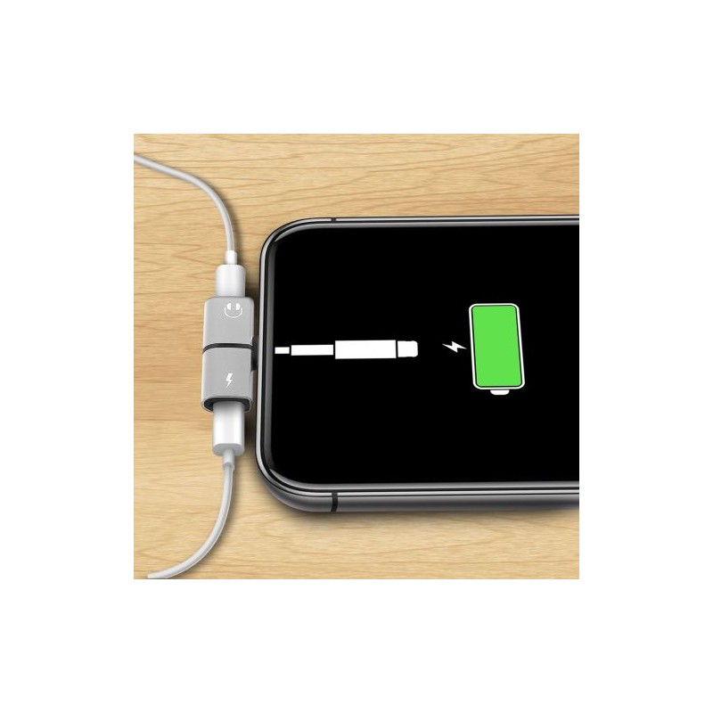 Adaptateur double port lightning pour iPhone et ipad Lightning+