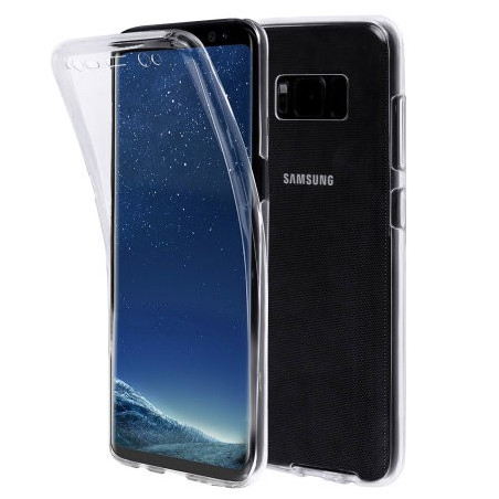 Coque intégrale silicone transparente Samsung S8+