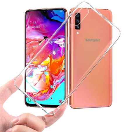 Coque silicone transparente Samsung Galaxy A70