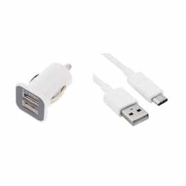 Huawei - Câble adaptateur audio USB-C/Jack CM20 - Blanc - Câble Jack - Rue  du Commerce