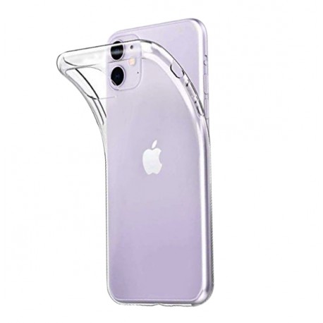 Coque silicone arrière transparente iPhone 11 Pro avec cordon