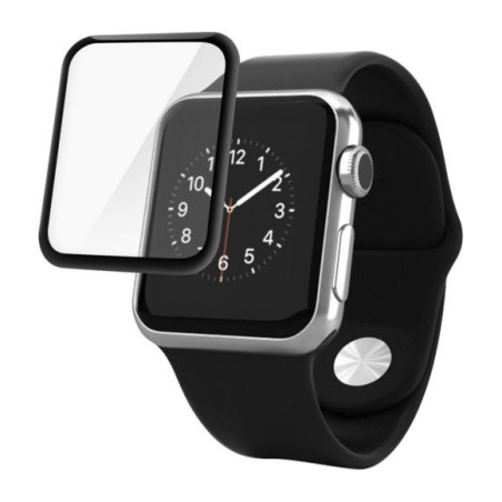 Film verre trempé incurvé contour noir Apple Watch Série 5 40 mm