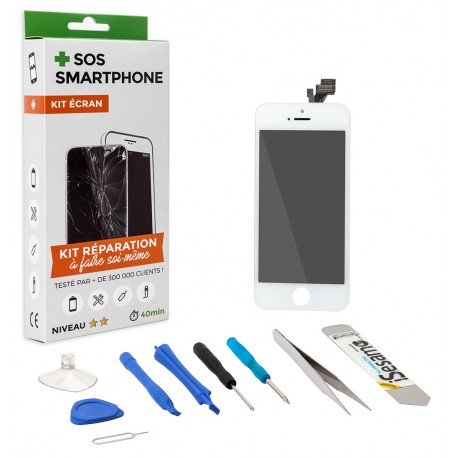 Kit De Réparation Écran Iphone 5 Remade Kscrapiph 5 Wh/r à Prix