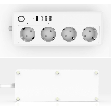 Multiprise connectée WiFi 4 ports USB + commande vocale