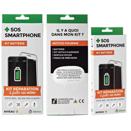 Kit réparation batterie Galaxy S6 Edge +