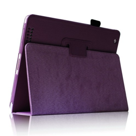 Etui cuir violet iPad 2 / 3 / 4