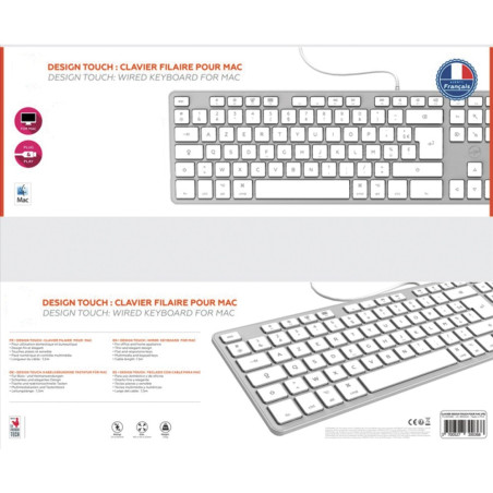 Clavier Azerty filaire pour Mac