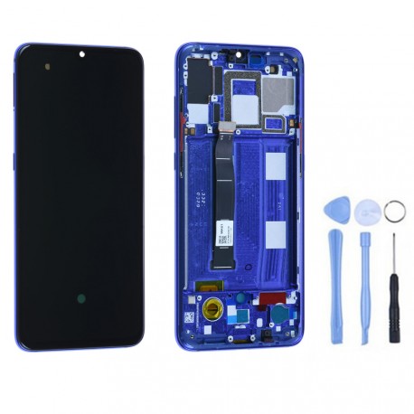 Ecran Xiaomi Mi 9 Bleu Océan + outils offerts