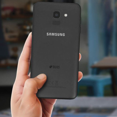 Coque arrière d'origine Samsung Galaxy J6 2018 Noir