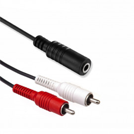 marque generique - Câble Adaptateur Mini-Jack 3.5mm 1 Mâle à 2 Femelle pour  Écouteurs Casque Micro - Câble Jack - Rue du Commerce