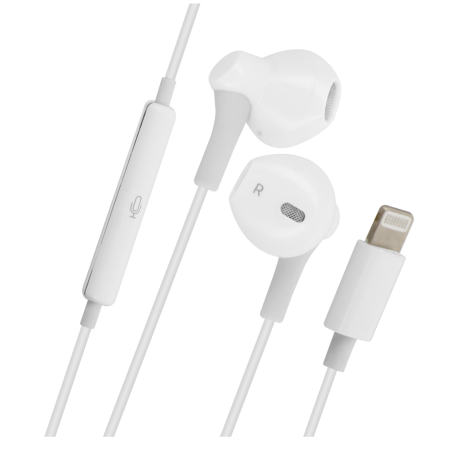 Kit piéton écouteurs Earpods lightning blanc