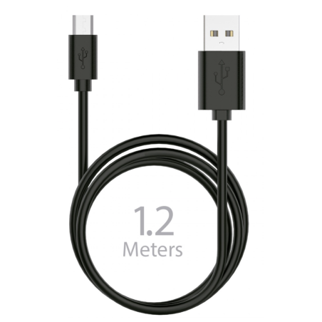 Câble micro USB Noir 1,2m - IDUSD