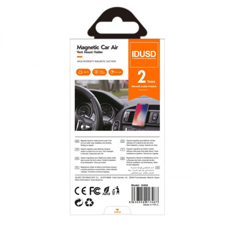 Support magnétique smartphone voiture - IDUSD