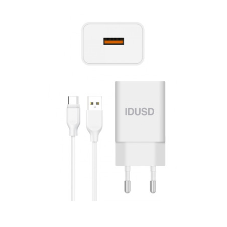 Chargeur complet USB-C 1.5A 1,2 m - IDUSD